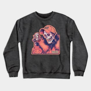 Skeleton Cheers Sunglow Crewneck Sweatshirt